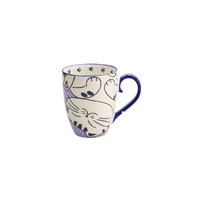 Tokyo Design Studio Kawaii Chubby Cat Blue Mug