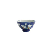 Tokyo Design Studio Kawaii Neko Cat Blessed Blue 11.5 x 6cm Rice Bowl