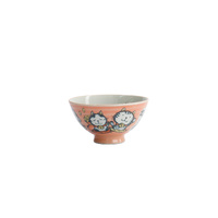 Tokyo Design Studio Kawaii Neko Cat Blessed Pink 11.5 x 6cm Rice Bowl