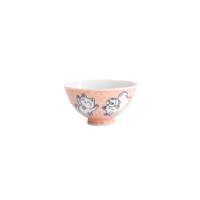 Tokyo Design Studio Kawaii Neko Cat Fish Pink 11.5 x 6cm Rice Bowl