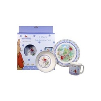 Child's Bunnykins Melamine Plate, Bowl and Cup 3 Piece Dinner Set 
