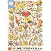 Wildflowers of N.S.W Cotton Tea Towel