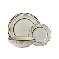 Casa Domani Leros 12 Piece Rim Dinner Set