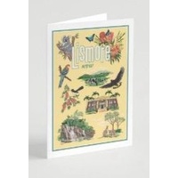 50s Vintage Dame Card - Yellow Lismore NSW