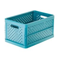 11.3Litre/10kg Compact Stone Blue Foldable Crate