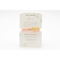 Natural Stone Collection Rose Quartz Wrap Bracelet/Necklace