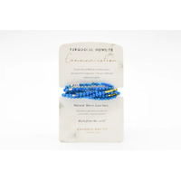 Natural Stone Collection Turquoise Howlite Wrap Bracelet/Necklace