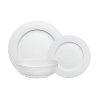 White Basics Urban 12 piece Rim Porcelain Dinner Set