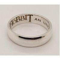 The Hobbit: An Unexpected Journey 'The One' Solid Sterling Silver Ring AUS T