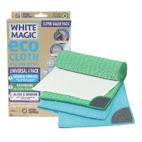 White Magic 4 Pack Super Value Universal Eco Cloth