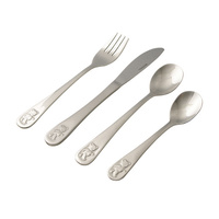 Teddy's Table 4 Piece Stainless Steel Cutlery Set