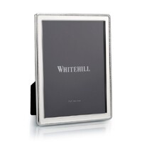 Silver-plated Narrow Bead Border 13 x 18cm (5" x 7") Photo Frame