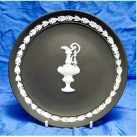 Wedgwood White on Black Jasperware 16.5cm The America's Cup Defence Plate