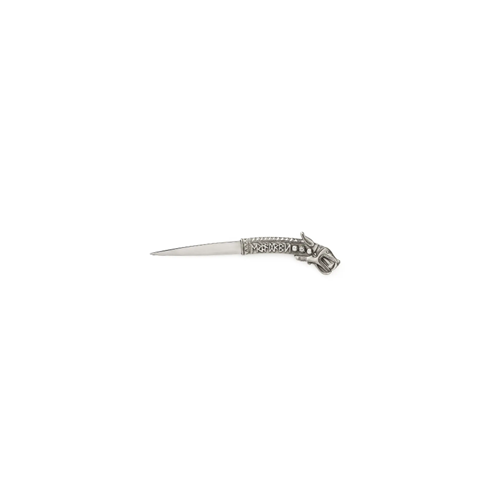 The British Museum Collection Pewter Hound Head Letter Opener