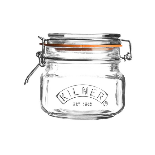 500ml Square Clip Top Jar