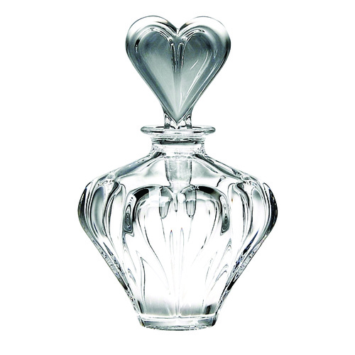 Bohemia Crystal Love Heart 8cm Perfume Bottle