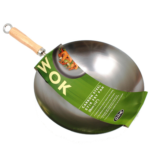 Carbon Steel 30cm Stir Fry Pan
