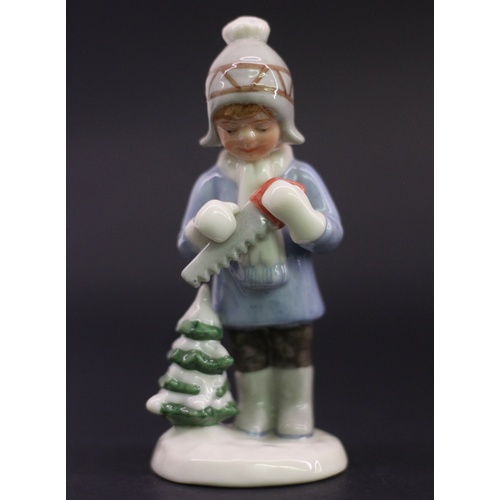 Royal Copenhagen Annual Figurine 2004 Julie (Girl with Saw)