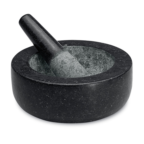 Avanti® Black 20cm Low Profile Mortar and Pestle