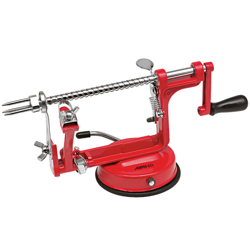 Red Apple Peeling Machine - Peels, cores & slices