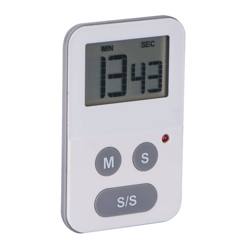 White Slim Digital Timer