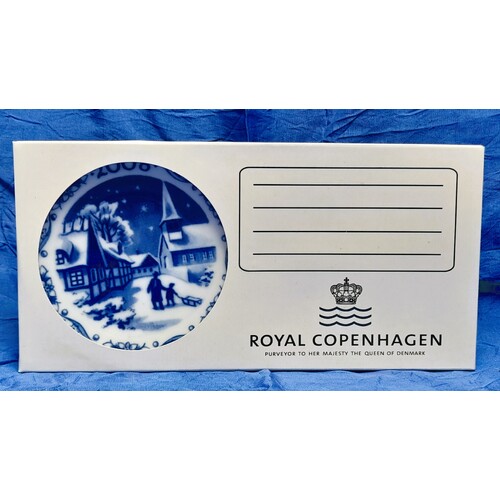 Royal Copenhagen 2008 Christmas Plaquette Reersøe Village 1408702
