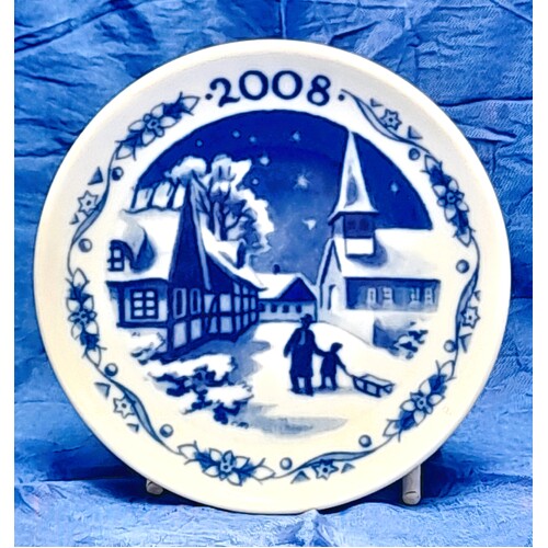 Royal Copenhagen 2008 Christmas Plaquette Reersøe Village 1408702 - CLEARANCE
