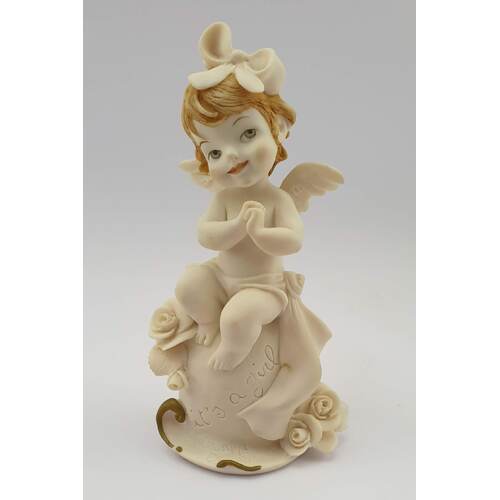 Florence Giuseppe Armani it's a Girl Angel Figurine 1518F