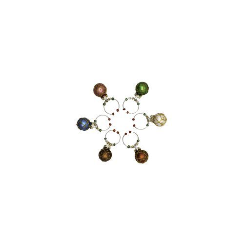 Avanti® Set of 6 Baubles Wine Charms