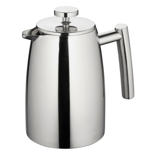 Modena 1 Litre/8 Cup Twin Wall Stainless Steel Coffee Plunger
