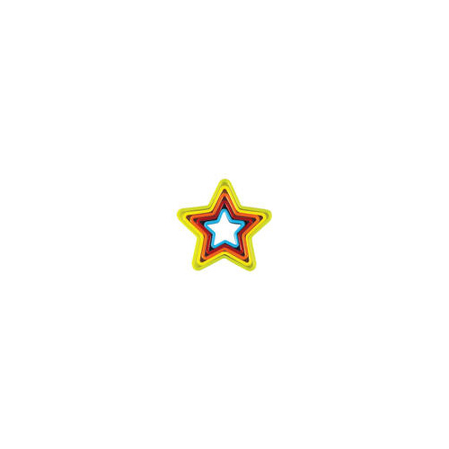 Star Multicolured Cookie Cutters Set of 5