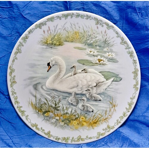 Royal Copenhagen Nature's Children 'The Swans' Plate