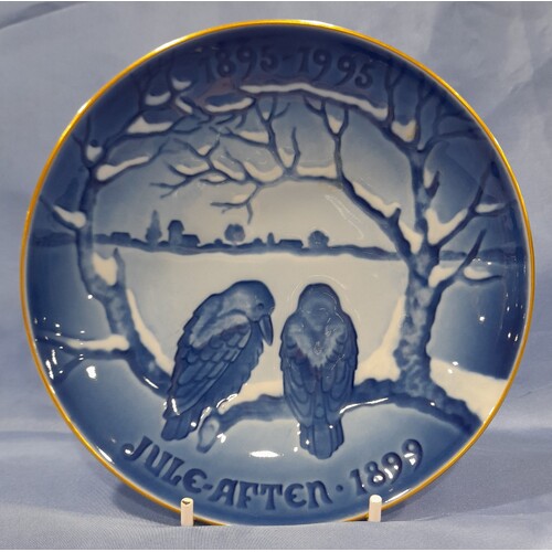 Bing & Grondahl 1991 Christmas of the Crows Centennial Plate No.0105
