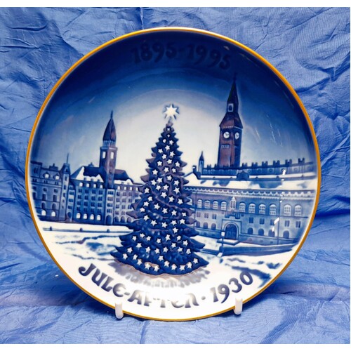 Bing & Grondahl 1992 Copenhagen Christmas Centennial Plate No.0752