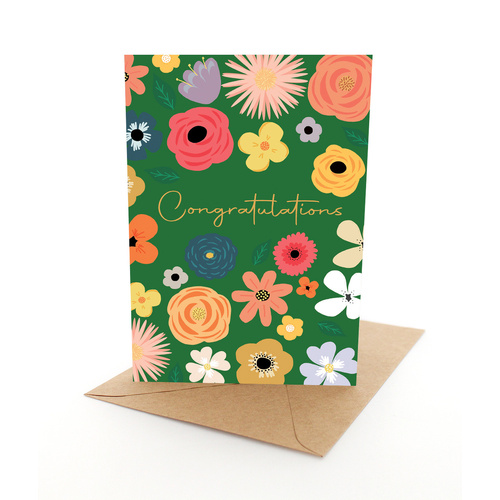Floral Congratulations Card