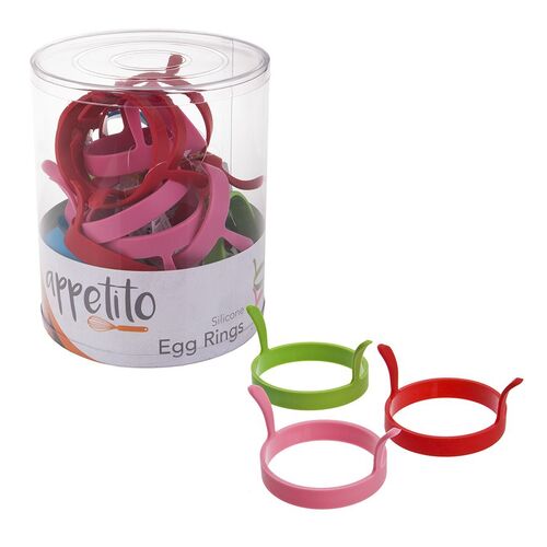 Silicone Assorted Colours Egg Ring