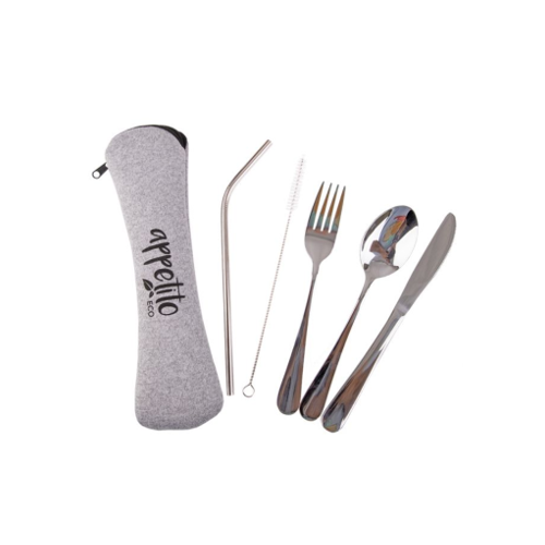5 Piece Stainless Steel Traveller's Cutlery Set