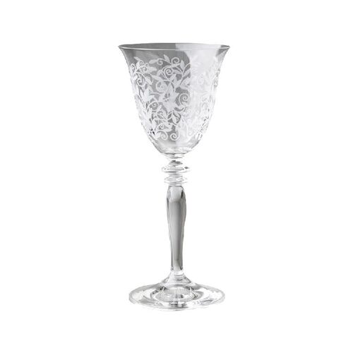 Harmony Set of 6 White Leaf 190ml White Wine Glasses
