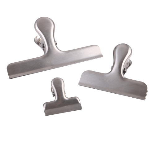 Appetito Set of 3 Stainless Steel Bag Clips