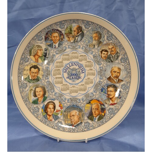 Wedgwood Millennium Year  2000 Art & Music Calendar Plate