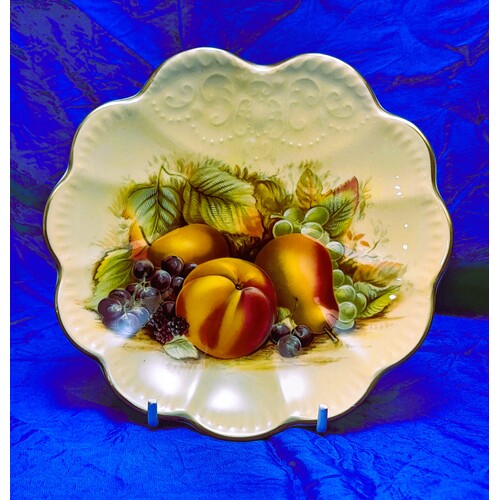 Aynsley Orchard Gold Special Collection Fine Bone China Fan Tray No.182 of 300