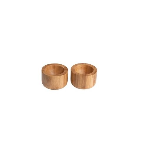 Set of 2 Bamboo Egg Cups