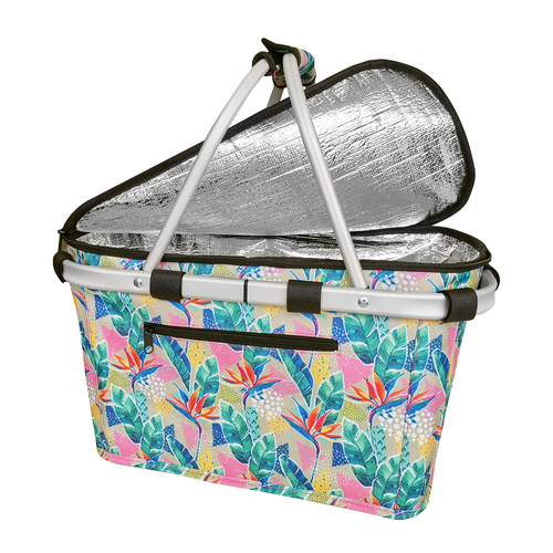 Sachi Botanical Insulated Carry Baskets with Lid