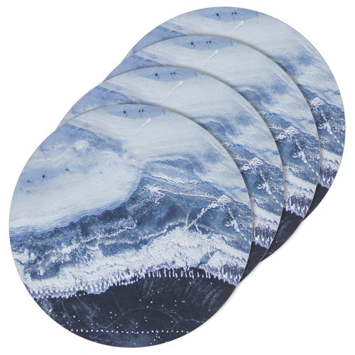 Set of 4 Marble Hardboard Placemats
