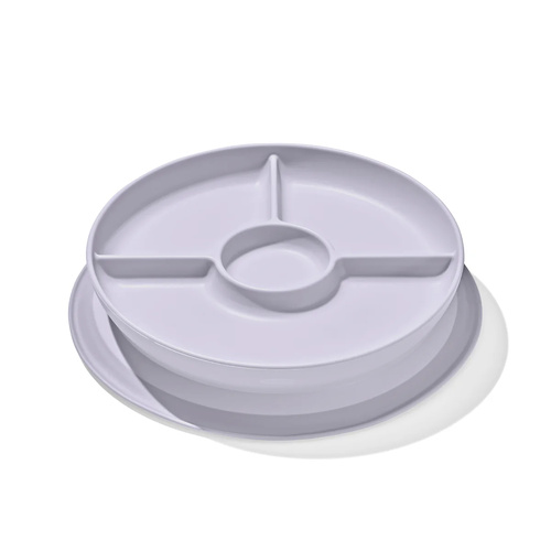 OXO Tot Lilac Stick & Stay Divided Plate