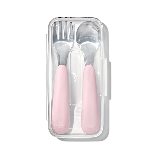 OXO Tot Blossom On-the-Go Fork & Spoon Set