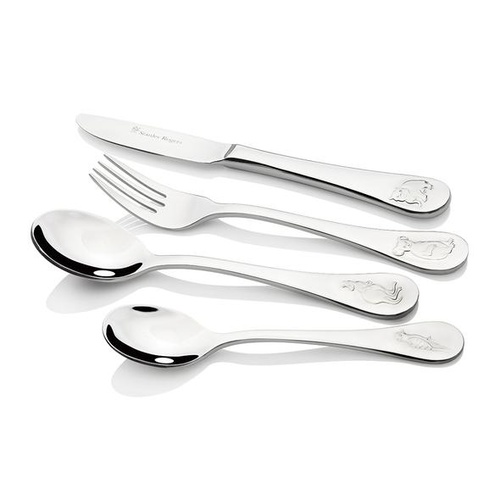 Children's 4 piece Stainless Steel Cutlery Set - Australian Animals