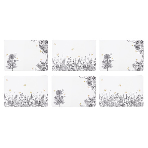 Queen Bee Set of 6 Cork Backed Placemats