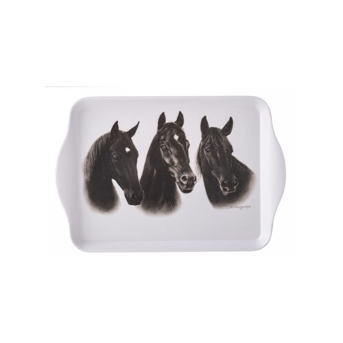 Trio Black Melamine Scatter Tray