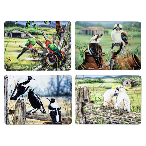 A Country Life Pack of 4 Assorted Corkback Placemats
